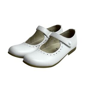 Footmates Emma Mary Jane Leather Dress Shoes White 3